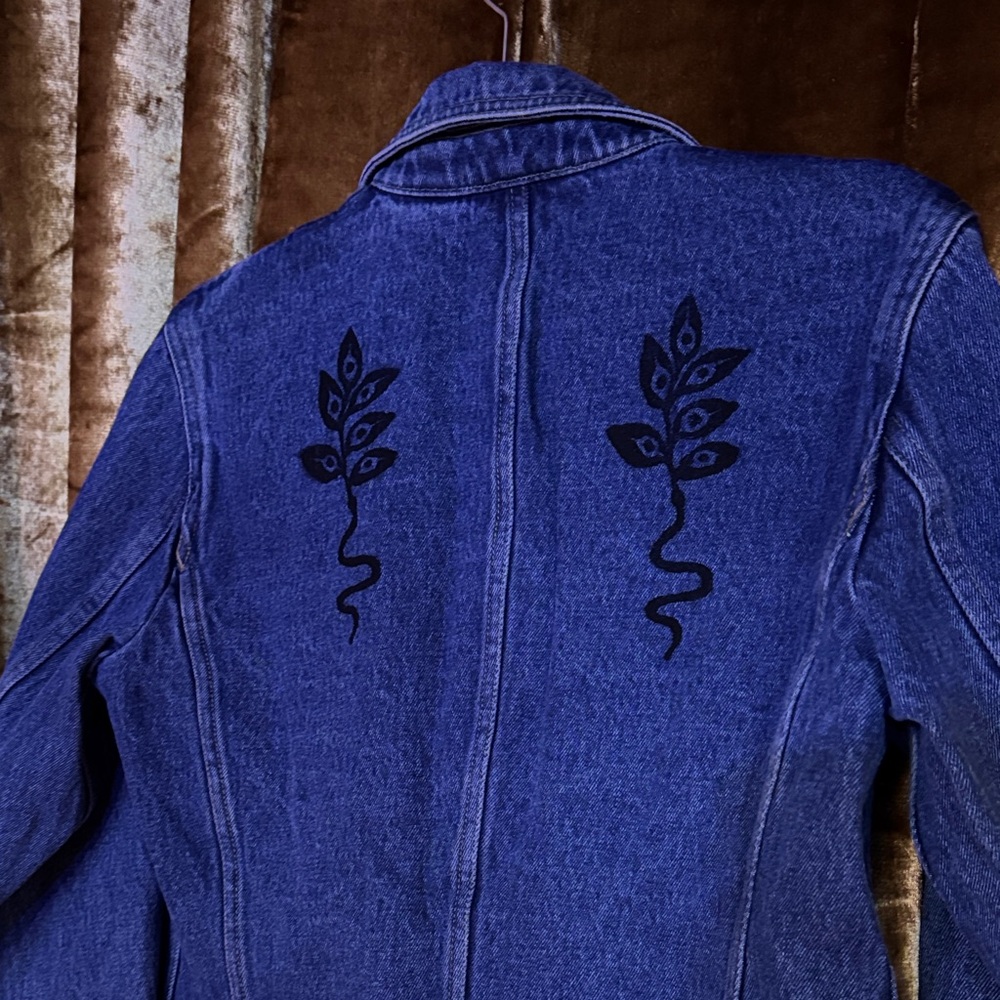 One of a Kind WhimSee Upcycled Vintage Denim Blazer